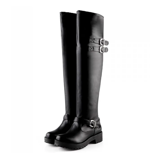 Funki Findz | Boots | Women's Winter Over Knee Flat Boots