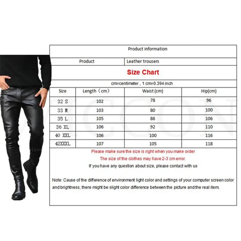 Funki Findz | Pants | Men's Faux Leather Fashion Biker Pants