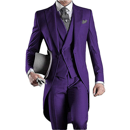 Funki Findz | Suits | Men's Custom 3 Pcs Grooms Suit | Tailcoat