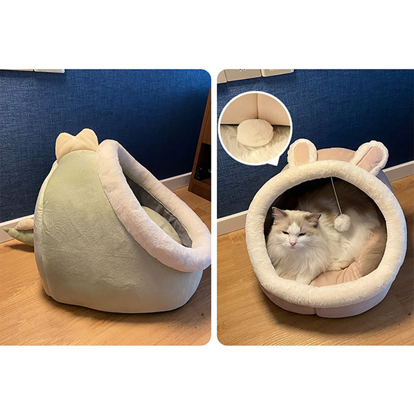 Funki Findz | Pet Beds | Cat Bed | Warm Cozy Kitten Cat Cave