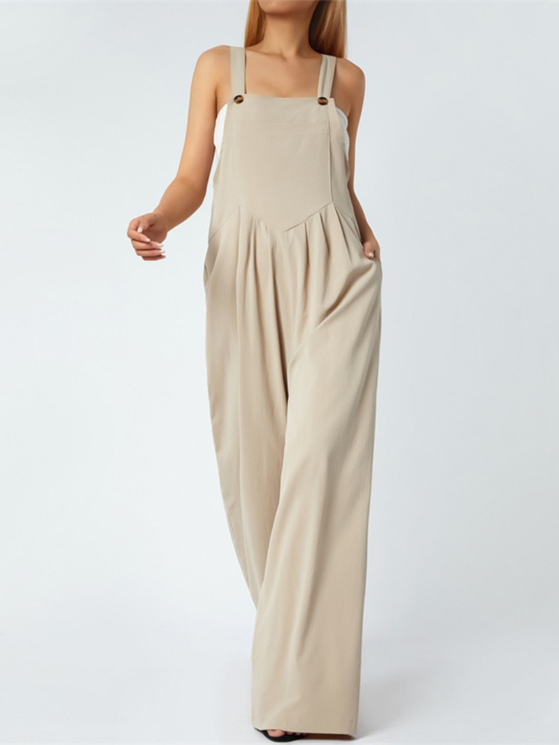 Funki Findz | Pants | Women's Elegant Wide Leg Bib Romper
