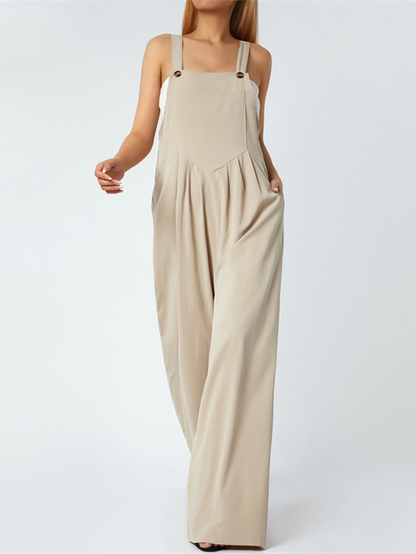 Funki Findz | Pants | Women's Elegant Wide Leg Bib Romper