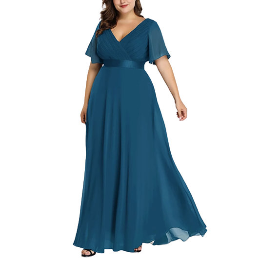 Funki Findz | Dresses | Women's Elegant Chiffon Evening Dress