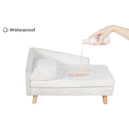 Funki Findz | Pet Beds | Luxury Dog Cat Raised Chaise Lounge