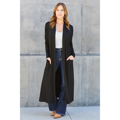 Funki Findz | Jackets | Women's Open Front Long Sleeve Coat
