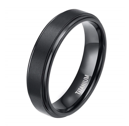 Funki Findz | Rings | Unisex Black Tungsten Wedding Band