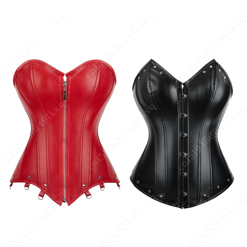 Funki Findz | Lingerie | Women's Faux Leather Fitted Corset