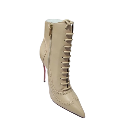 Funki Findz | Boots | Women's Lace Up Pointy Ankle Boots
