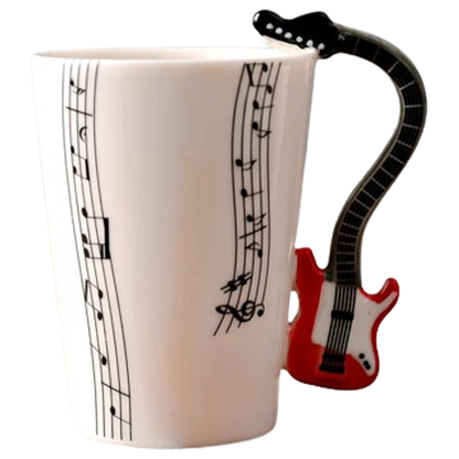 Funki Findz | Mugs | Guitar Handle Mug | Hand-Painted Cups