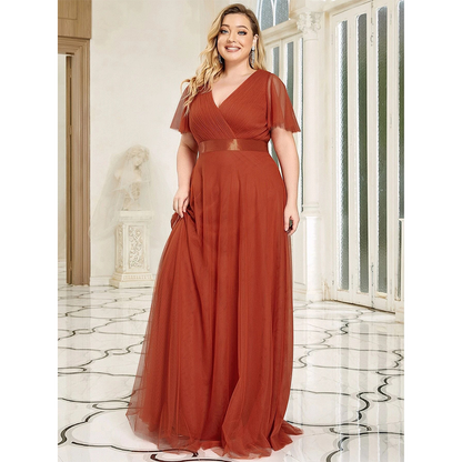 Funki Findz | Dresses | Women's Plus Size Long Evening Dress