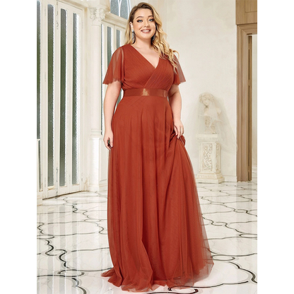 Funki Findz | Dresses | Women's Plus Size Long Evening Dress