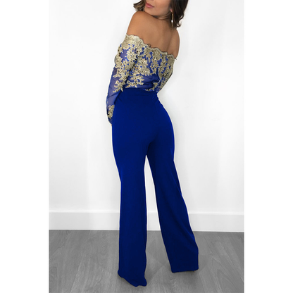Funki Findz | Pants | Women's Elegant Lace Evening Jumpsuit