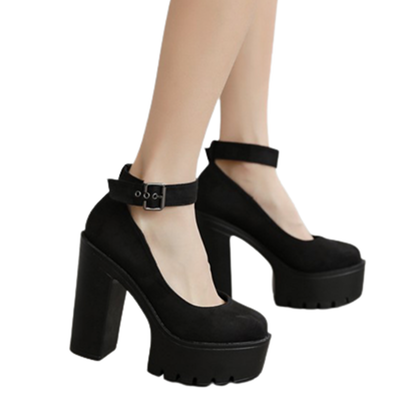 Funki Findz | Shoes | Women's High Buckle Strap Lolita Platforms