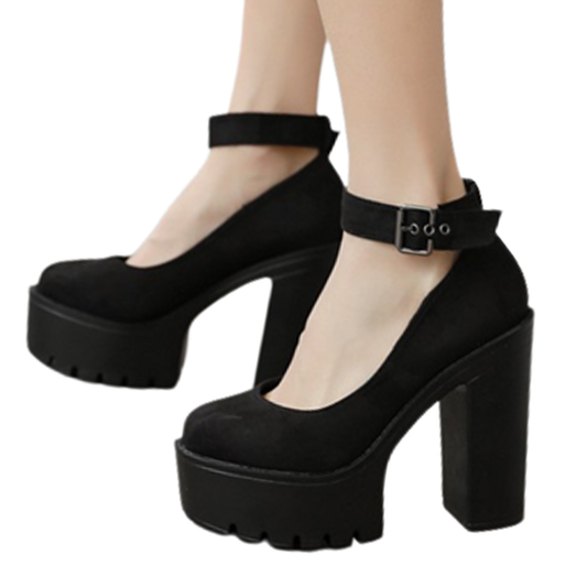 Funki Findz | Shoes | Women's High Buckle Strap Lolita Platforms