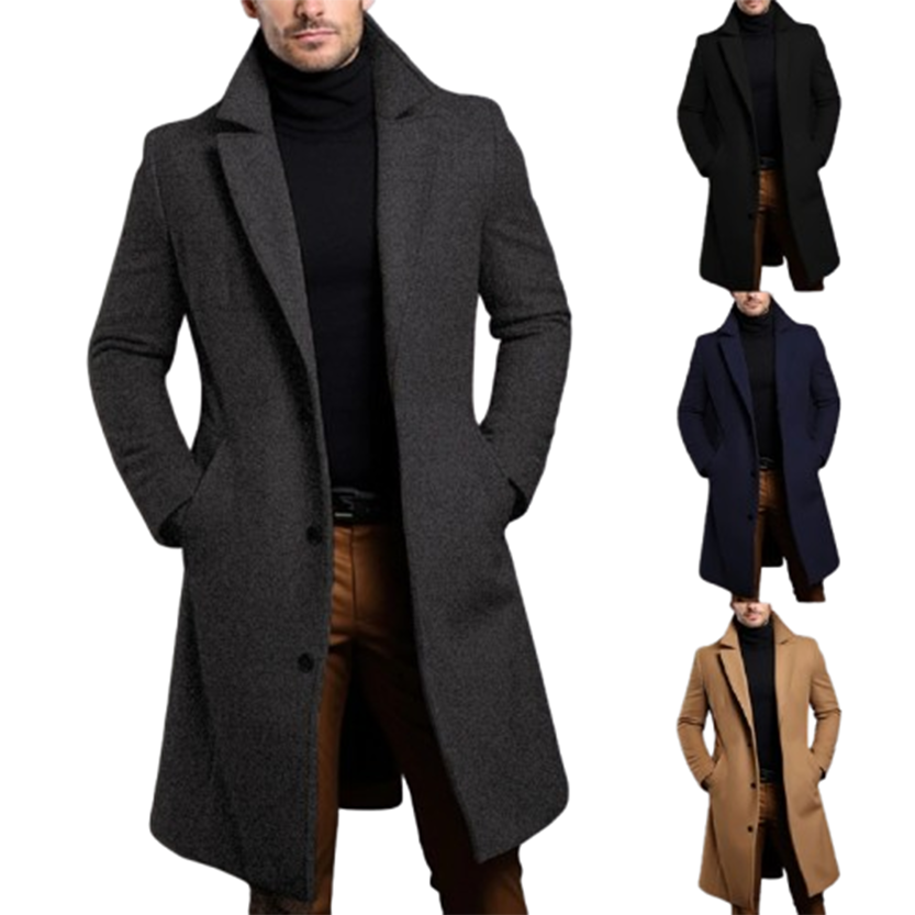 Funki Findz | Jackets | Men's Elegant 3/4 Casual Business Coats