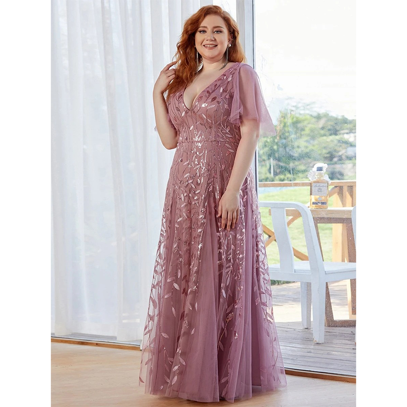 Funki Findz | Dresses | Women's Long Sequin Lace Formal Dress