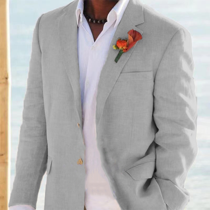 Funki Findz | Suits | Men's 2 Pcs Linen Beach Wedding Suit