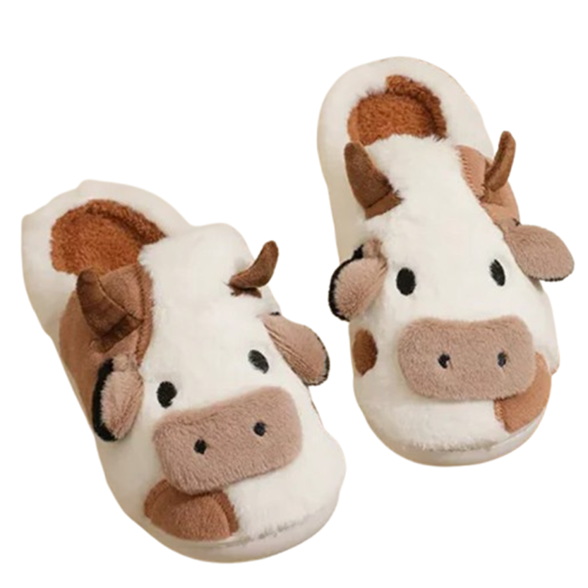 Funki Findz | Shoes | Women's Cute Soft Cow Slipper