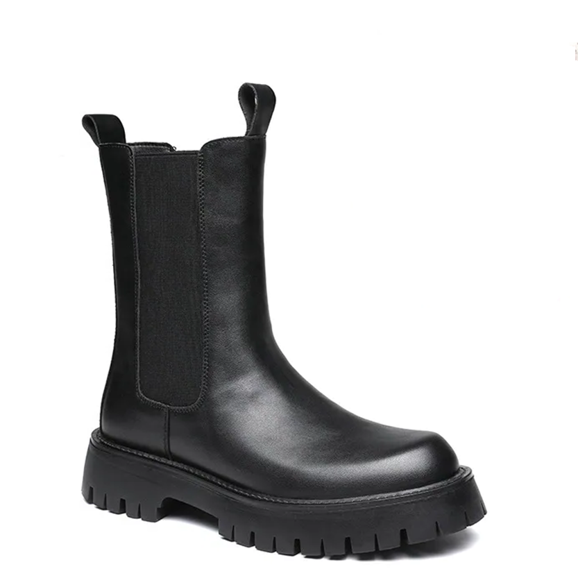 Funki Findz | Boots | Men's Lace Up Mid-Calf Biker Boots