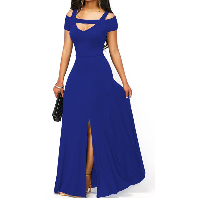 Funki Findz | Dresses | Women's Off Shoulder Long Slim Dress