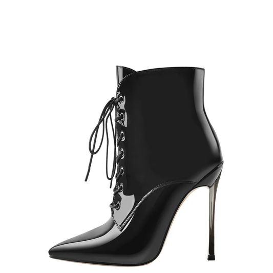Funki Findz | Boots | Women's Pointy Toe Metal Stiletto Heel Boot