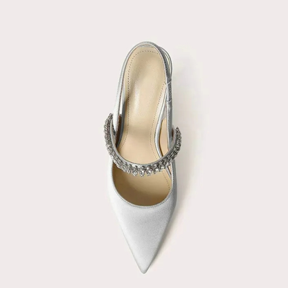 Funki Findz | Shoes | Women's Luxury Diamante Satin Stilettos