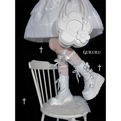 Funki Findz | Boots | Women's Gothic Platform Wedge Boots
