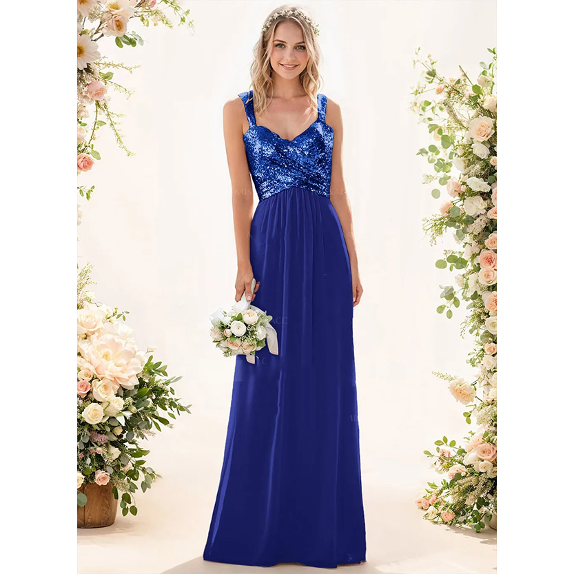 Funki Findz | Dresses | Women's Sequin Prom Bridesmaid Dress