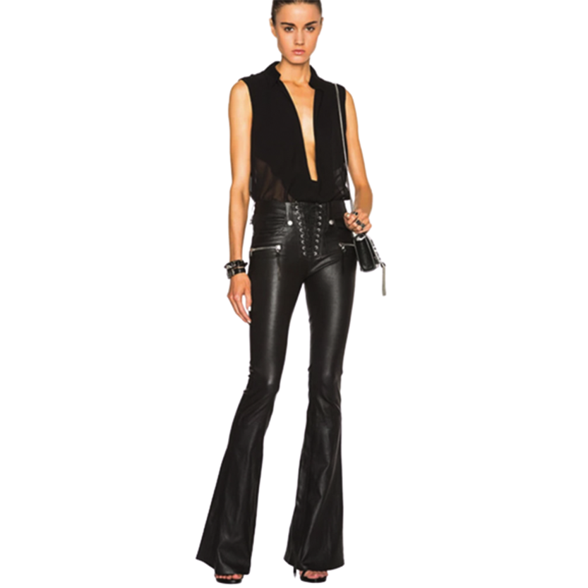 Funki Findz | Pants | Women's Elegant Chic Faux Leather Pants