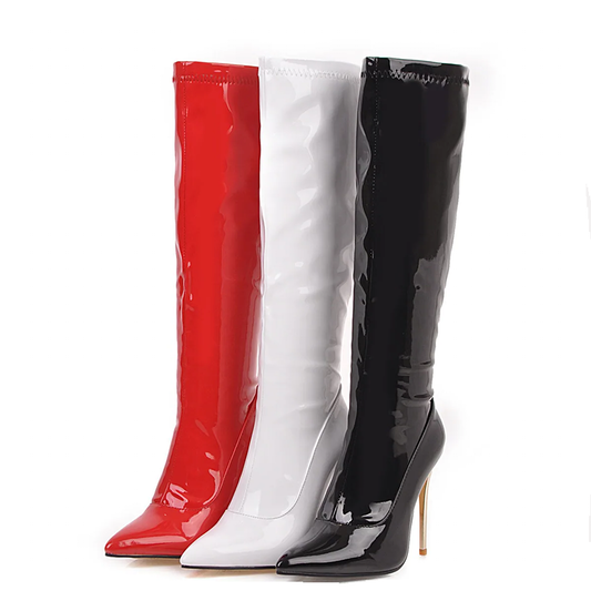 Funki Findz | Boots | Women's Sexy High Zipper Stiletto Boots