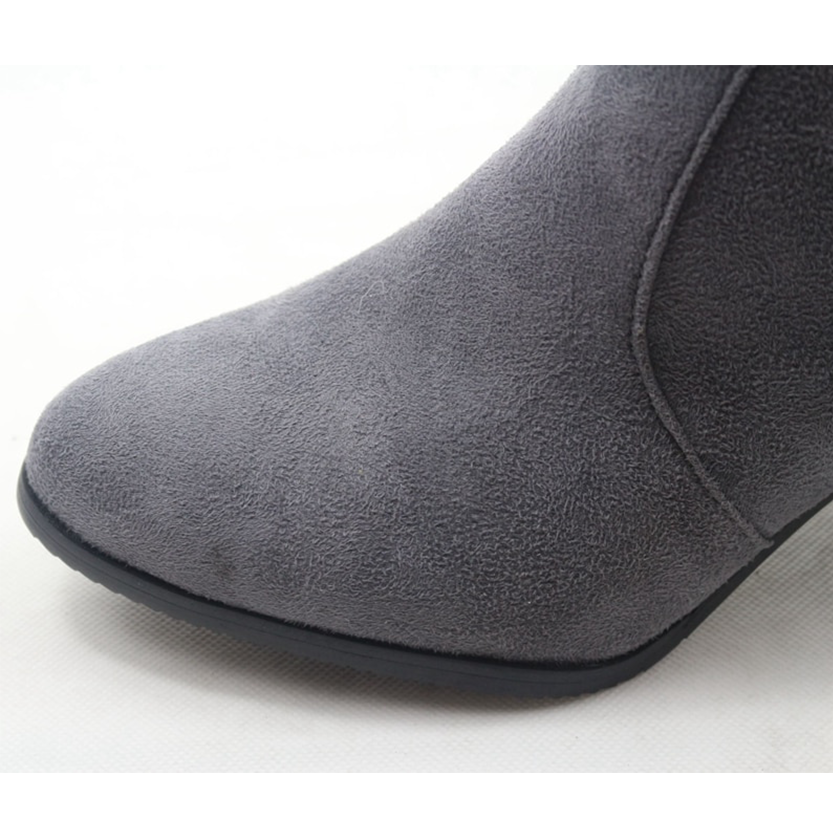 Funki Findz | Boots | Women's Thigh High Square Mid Heel Boots