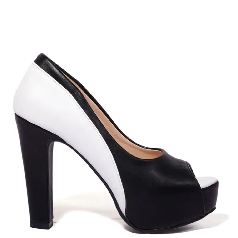 Funki Findz | Shoes | Women's Formal 2 Toned Block Heel Shoes