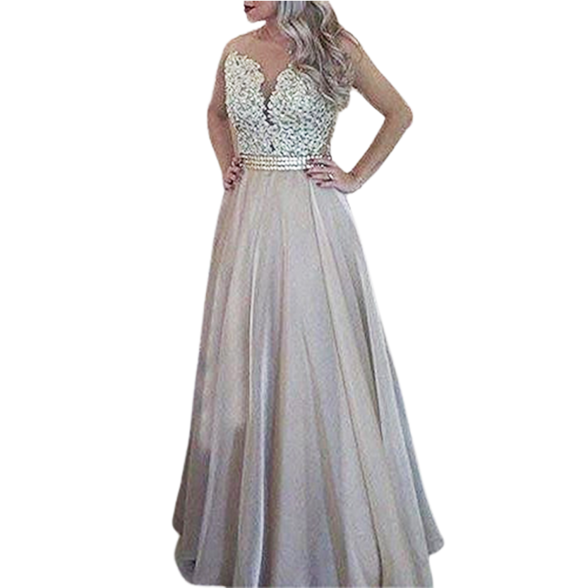 Funki Findz | Dresses | Women's Chiffon Beaded Prom Dress