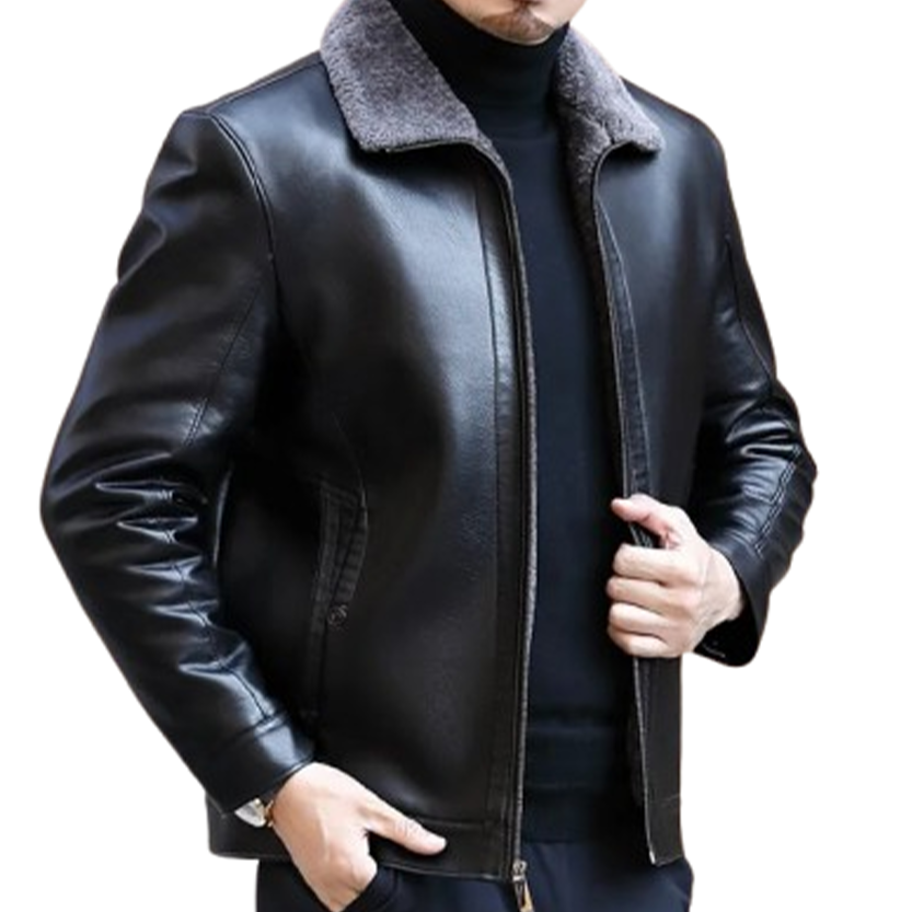 Funki Findz | Jackets | Men's Leather Fleece Lined Short Jackets