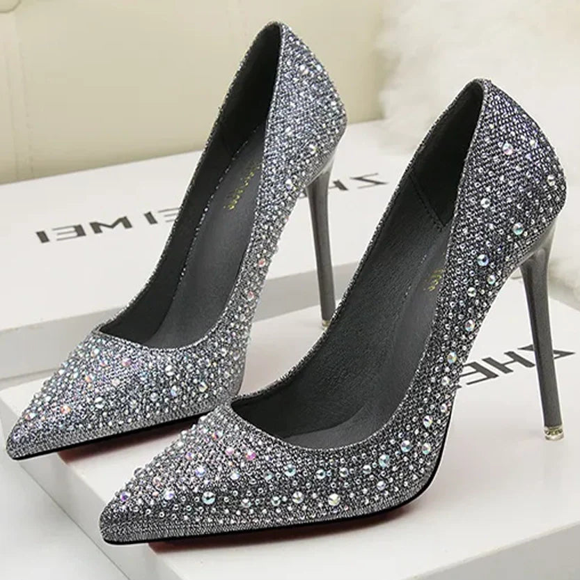 Funki Findz | Shoes | Women's Rhinestone Sparkly Prom Shoes