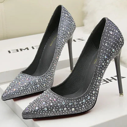 Funki Findz | Shoes | Women's Rhinestone Sparkly Prom Shoes