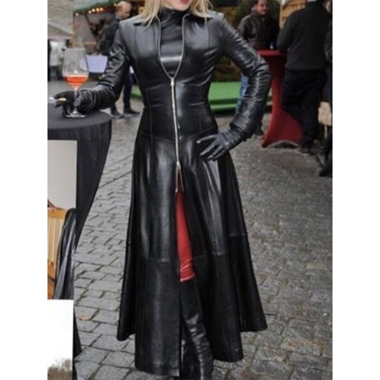 Funki Findz | Jackets | Women's Faux Leather Long Jackets