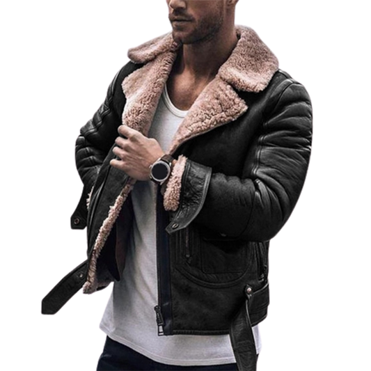 Funki Findz | Jackets | Men's Faux Fur, Faux Leather Jacket