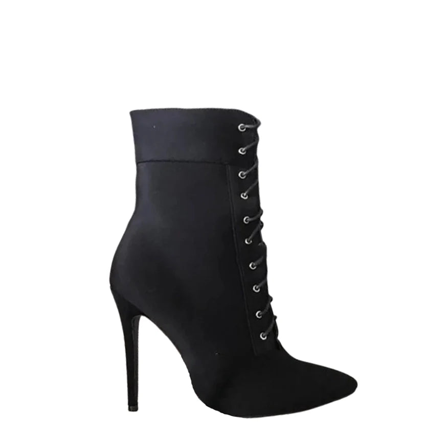 Funki Findz | Boots | Women's Pointed Toe Stiletto Short Boots
