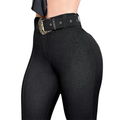 Funki Findz | Pants | Women's High Waist Skinny Pants with Belt
