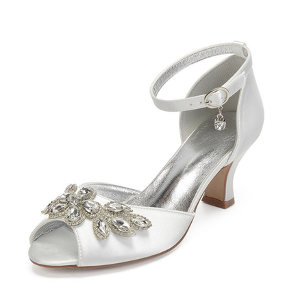 Funki Findz | Shoes | Women's Satin Crystal Wedding Sandals