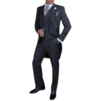 Funki Findz | Suits | Men's 3 Pcs Tailored Wedding Morning Suit