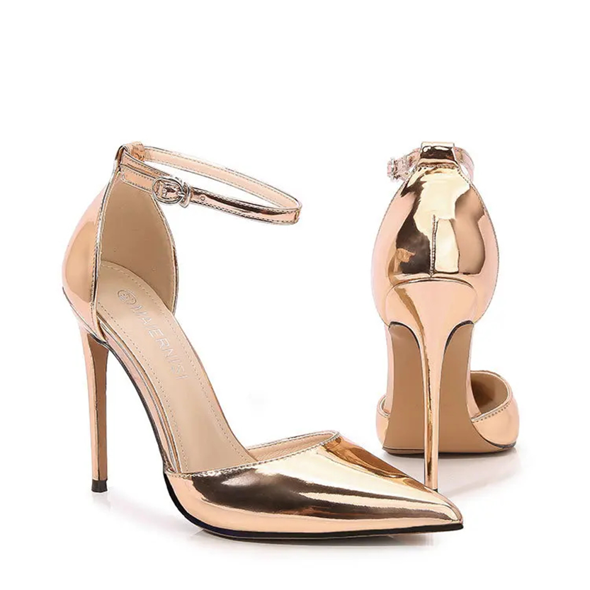 Funki Findz | Shoes | Women's Gold Silver Formal Stiletto Pumps
