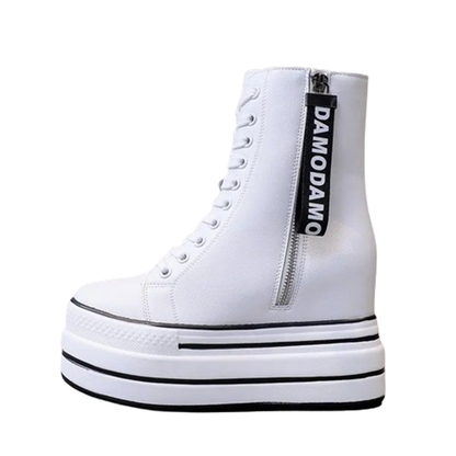 Funki Findz | Boots | Women's Platform Zip Ankle Boot Sneakers