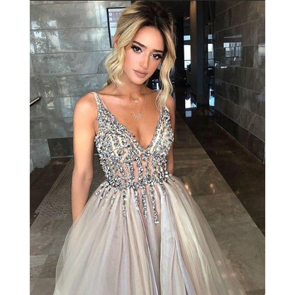 Funki Findz | Dresses | Women's Long Chiffon Tulle Prom Dress