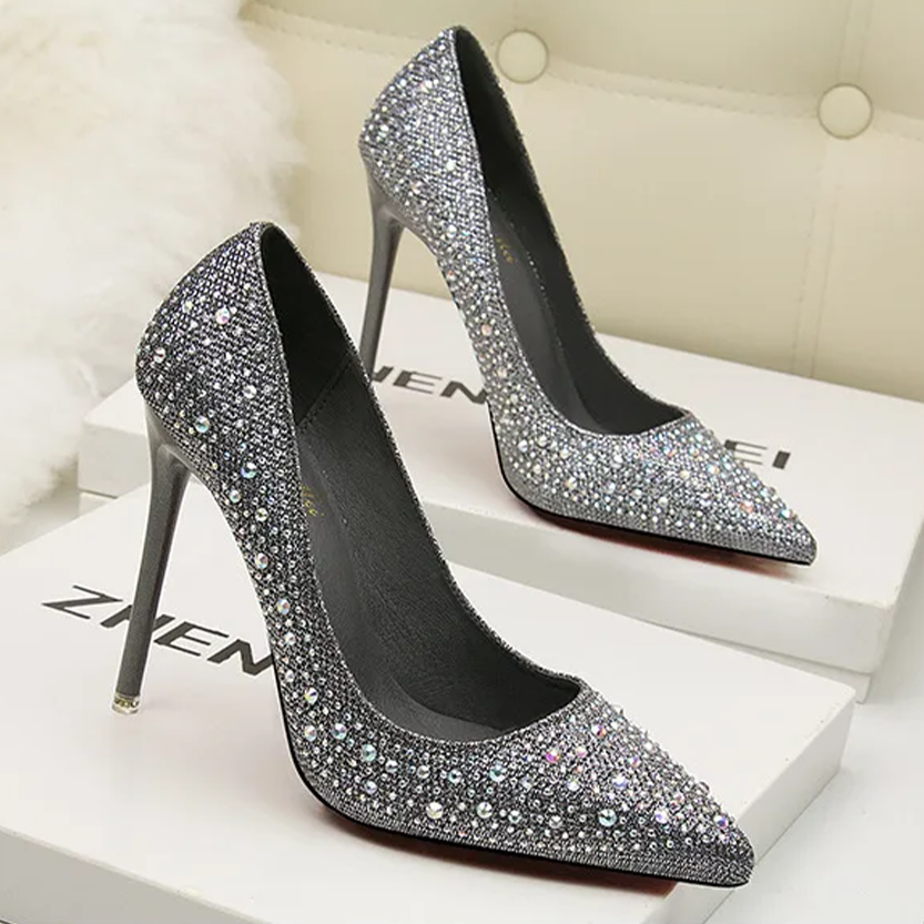 Funki Findz | Shoes | Women's Rhinestone Sparkly Prom Shoes