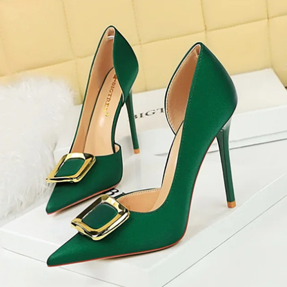 Funki Findz | Shoes | Women's Square Buckle Cut Out Pumps