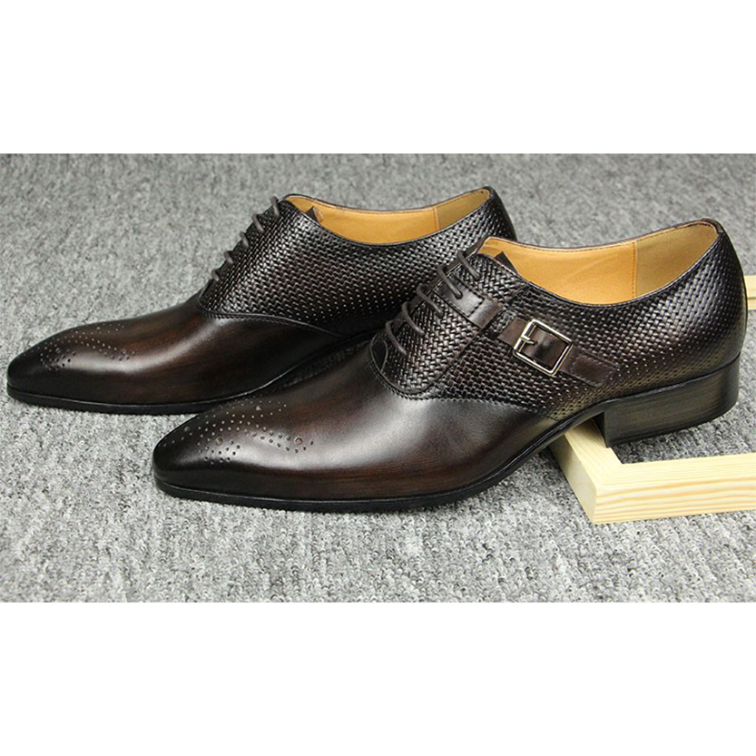 Funki Findz | Shoes | Men's Luxury Leather Brogue Dress Shoe