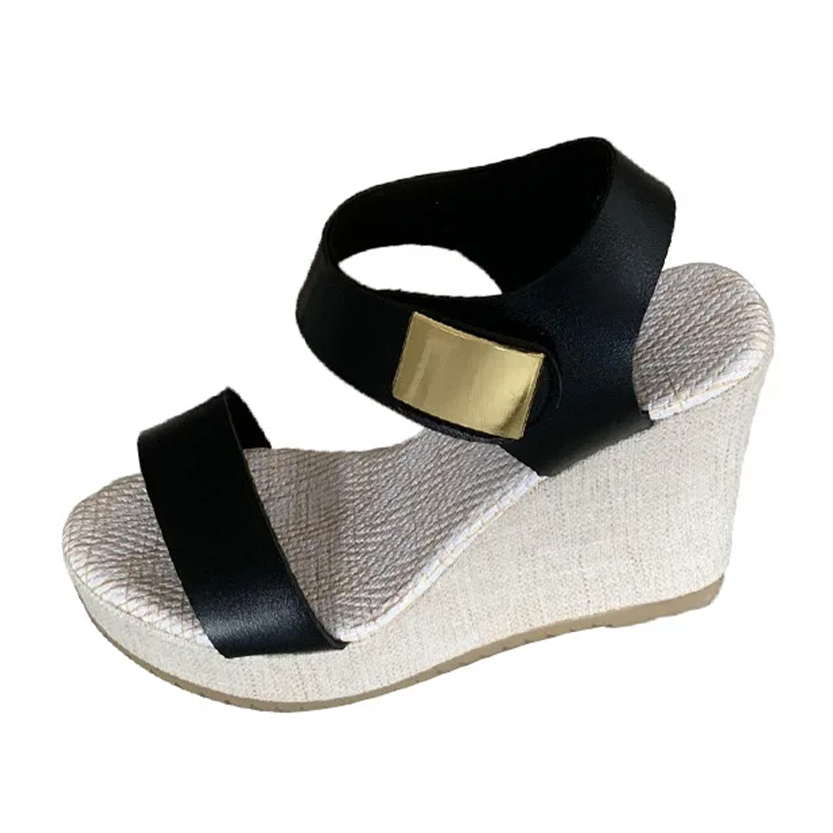 Funki Findz | Shoes | Women's Hign Buckle Strap Wedge Sandal
