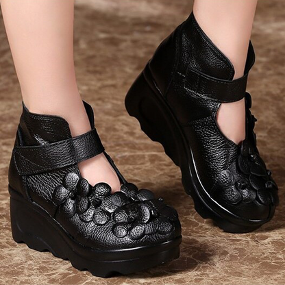 Funki Findz | Boots | Women's Gothic Designer Floral Ankle Boot